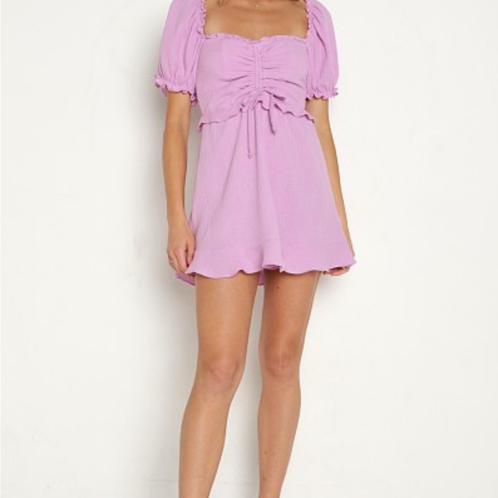 Show Me Your MuMu Sophie Lavender Mini Dress